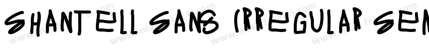 Shantell Sans Irregular SemiBold字体转换
